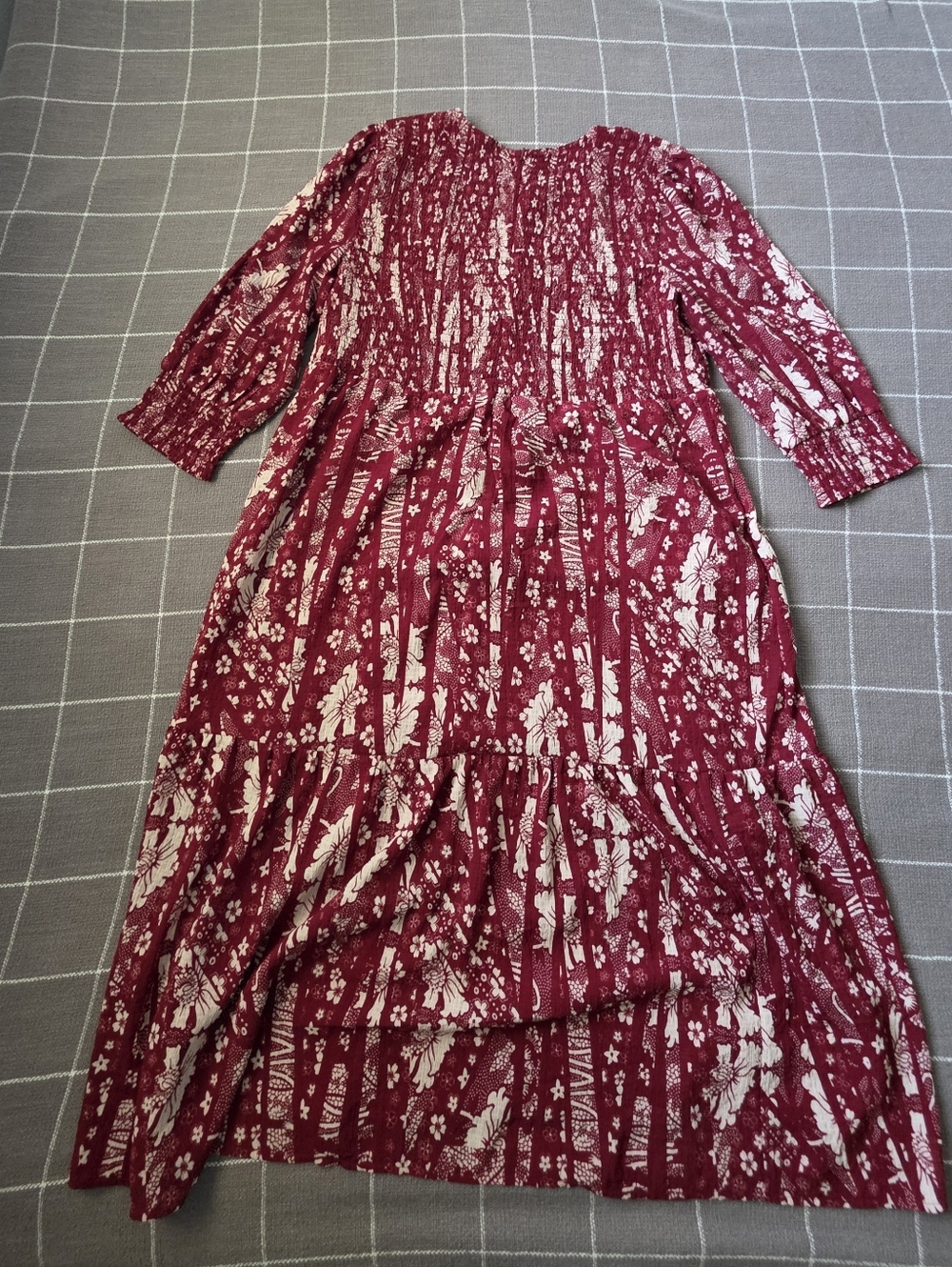 Soft Surroundings Marlais Bohemian Smocked Maxi Dress Sun Dried - Picture 8 of 8